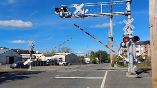 Central Ave level crossing East RutherfordCarlsadt NJ [upl. by Bruce]