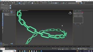 Attach Shapes To Spline  Make Chain With Spline In 3DS MAX [upl. by Notsuoh]