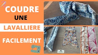 COMMENT COUDRE UNE LAVALLIÈRE FACILEMENT  couture débutant [upl. by Llenrac96]