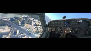 Flying over London in Cessna WBSIM 172 and landing with MSFS crashed  LOL [upl. by Tedmann837]