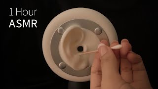 1 Hour ASMR Earflap scratching amp Cleaning with Cotton swab  No talking [upl. by Barris]