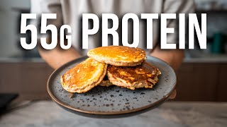 Banana Pancakes That Pack 55g of Protein [upl. by Weiser]