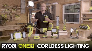 Cordless Lighting Solutions  RYOBI Tuesday Tips [upl. by Eeleimaj]