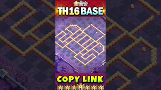 ANTI LAVALOONWIZARDHOG TH16 PUSHING BASE LINK  TH16 WAR BASE WITH LINK [upl. by Ylenaj]