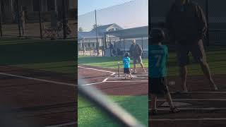 Huge home run Tball 5 year olds [upl. by Itsud]