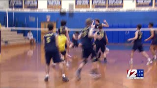 Barrington tops Lincoln 32 in Div II boys volleyball [upl. by Blaseio]