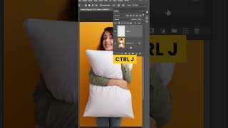 Adobe Photoshop 2025  How to create realistic pillow mockup tutorial shorts sukasstudio20 [upl. by Eisoj149]