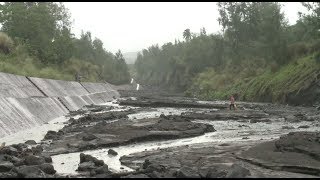 Volcanic Mudflows Damage Roads around Mount Mayon [upl. by Meuse]