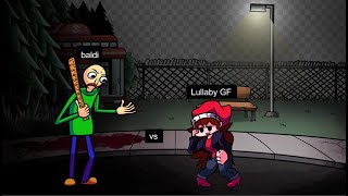 Friday Night Funkin Left Unchecked But Baldi Sings It Baldi vs Lullaby GF [upl. by Shinberg]