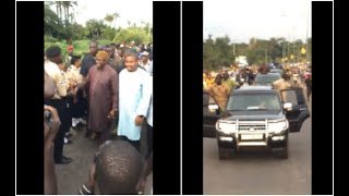 GAMBIA PRESIDENT BARROW RETURNS TO STATE HOUSE AFTER THE NATION TOUR [upl. by Nims]