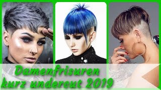 20 Frisurideen für damenfrisuren kurz undercut 2019 [upl. by Ttenna]