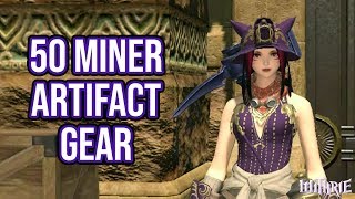 FFXIV 20 0108 Miner Quest Level 50  Artifact Gear [upl. by Urba]