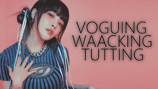 voguing waacking amp tutting in kpop [upl. by Wehtta304]