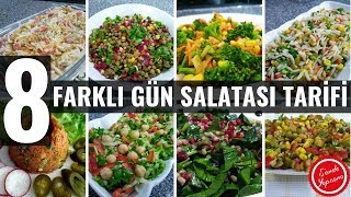 8 Farklı Gün Salatası Tarifleri ve Çeşitleri salata [upl. by Lenor106]