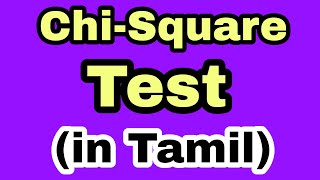 Chi Square Test  Statistics  In Tamil  Bhargavi  Subject 360 [upl. by Neelrak]