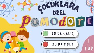 💯 ÇOCUKLARA ÖZEL POMODORO TEKNİĞİ Uzmanların Tavsiyesi  60 Dk Çalış 20 Dk Mola 1 Tur 🎯 [upl. by Tychon]