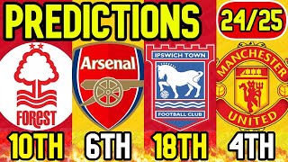 BOOKIES NEW PREMIER LEAGUE TABLE PREDICTIONS [upl. by Dana]