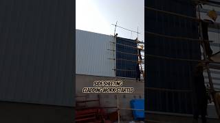 Side Sheeting Fixing  PEB Structure [upl. by Otti]