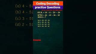 Coding Decoding SSC CGL Practice  Best Techniques SSCCGL CHSL [upl. by Annaliese712]