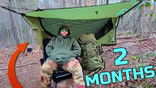 Haven Hammock Tent After 2 Months In The Mountains  Winter Camping In A Layflat Hammock Review [upl. by Zaneski]