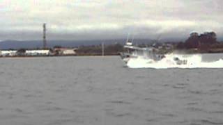 Reef Twibell piloting Silver Star down Humboldt Bay [upl. by Genisia]