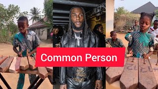 kid Xylophonist plays Common person by Burna Boy [upl. by Lorollas213]