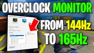 How To OVERCLOCK Your Monitor in 2023 Easy Method [upl. by Atrim]