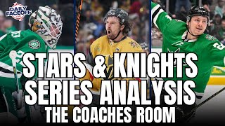 Stars amp Knights NHL Playoffs Series Analysis  Jon Goyens Coaching Perspective  Daily Faceoff Live [upl. by Abisia977]