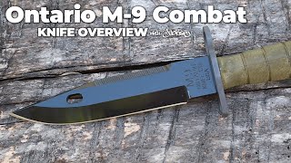 Ontario M9 Bayonet Fixed Blade Knife  5Minute Review  Atlantic Knife [upl. by Inohs]