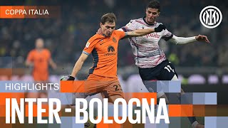 INTER 12 BOLOGNA aet  HIGHLIGHTS  COPPA ITALIA 2324 ⚫🔵🇬🇧 [upl. by Ynabla]