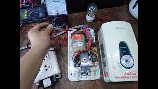 ซ่อมเครื่องทำน้ำอุ่น อาการฮิทเตอร์ลงกราวด์ Water Heater Repair [upl. by Thurnau]