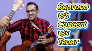 Watch This Before Buying Your First Ukulele  Soprano Concert amp Tenor Ukulele Explained [upl. by Ayetal402]