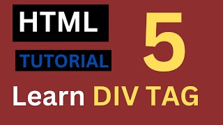 Learn Div tag in HTMLhtmltutorial divtag [upl. by Ernst]