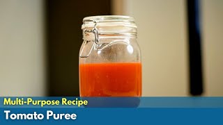 Tomato Puree Homemade Recipe  टमाटर पयूरी  Easy and quick Trick to make it at home [upl. by Castillo110]