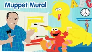 🌈 Sesame Street Muppet Mural Word Play Games 🎨 Read Story Book [upl. by Yelyah]