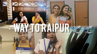 WAY TO RAIPUR ❤️✈️ KOCHI TO RAIPUR VLOG😍MY FIRST VLOG🌸😍CONVACATIONWAITINGAIIMRAIPURkeralavlogger [upl. by Gabi]