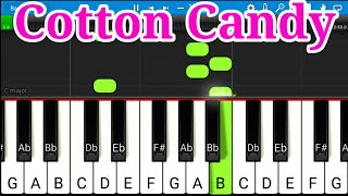 Yungblud – Cotton Candy  Piano Tutorial   Yungblud Cotton Candy Easy Piano Tutorial [upl. by Ardnuas510]