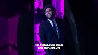 The Weeknd Ariana Grande Save Your Tears Live shortsvideo songs topsongs music live [upl. by Gati]