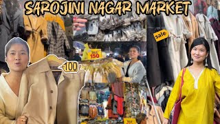 EXPLORING SAROJINI IN WINTER 😍 LATEST WINTER COLLECTION cheapest market  😲 Anjali Magar [upl. by Kriss]