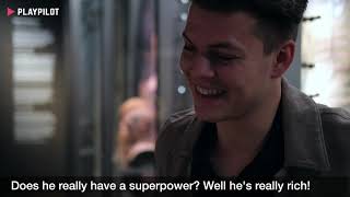 What super hero would Alex Høgh Andersen from Vikings like to play [upl. by Ennoitna]