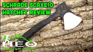 Schrade SCAXE10 Hatchet Review [upl. by Toback587]