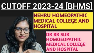 AIQ amp DQ CUTOFF 202324 BHMS NHMC AND SHMC DELHI [upl. by Armand]