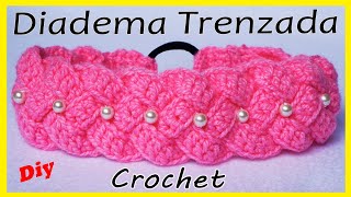 🌈Diadema Tejida a Crochet o Ganchillo PASO A PASO crochet headband  VINCHA  TURBANTE  TIARA❣ [upl. by Enelym]