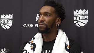 Malik Monk Sacramento Kings practice interview Oct 14 2024 [upl. by Angell]