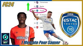 1 MERCATO POUR SAUVER ESTAC TROYES SUR FC 24 [upl. by Reppep]