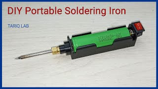 How to make rechargeable soldering iron  portable soldering iron [upl. by Ariaes]