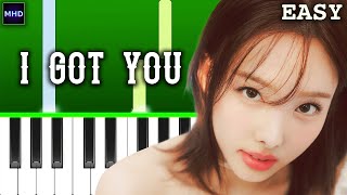 TWICE  I GOT YOU  Piano Tutorial EASY [upl. by Narual]