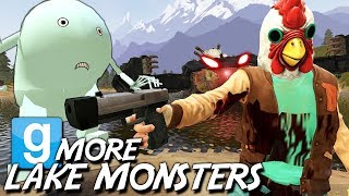 NEW LAKE MONSTERS DESTROY MY BOATS  Gmod Hilarious Creations [upl. by Odlabu]