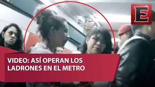 Así operan los carteristas en el Metro [upl. by Willing]