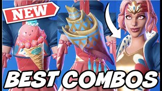 BEST COMBOS FOR NEW ANTHEIA SKIN  Fortnite [upl. by Ailen141]